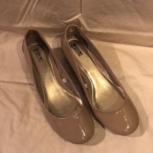 Target Mossimo Patent Nude Beige Wedges